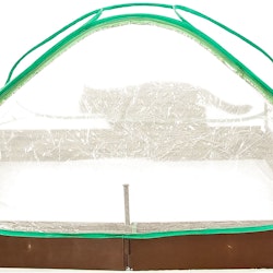 Plastväxthus, 115x115x60cm litet odlingstält för utomhusbruk, växthustält med transparent folie