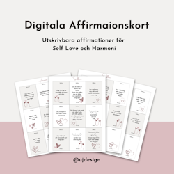 Digitala Affirmationskort -Selflove och Harmoni