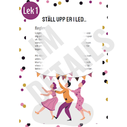 5 lekar till festen - Uppdragslekar