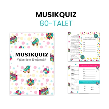 Musikquiz - 80-talet