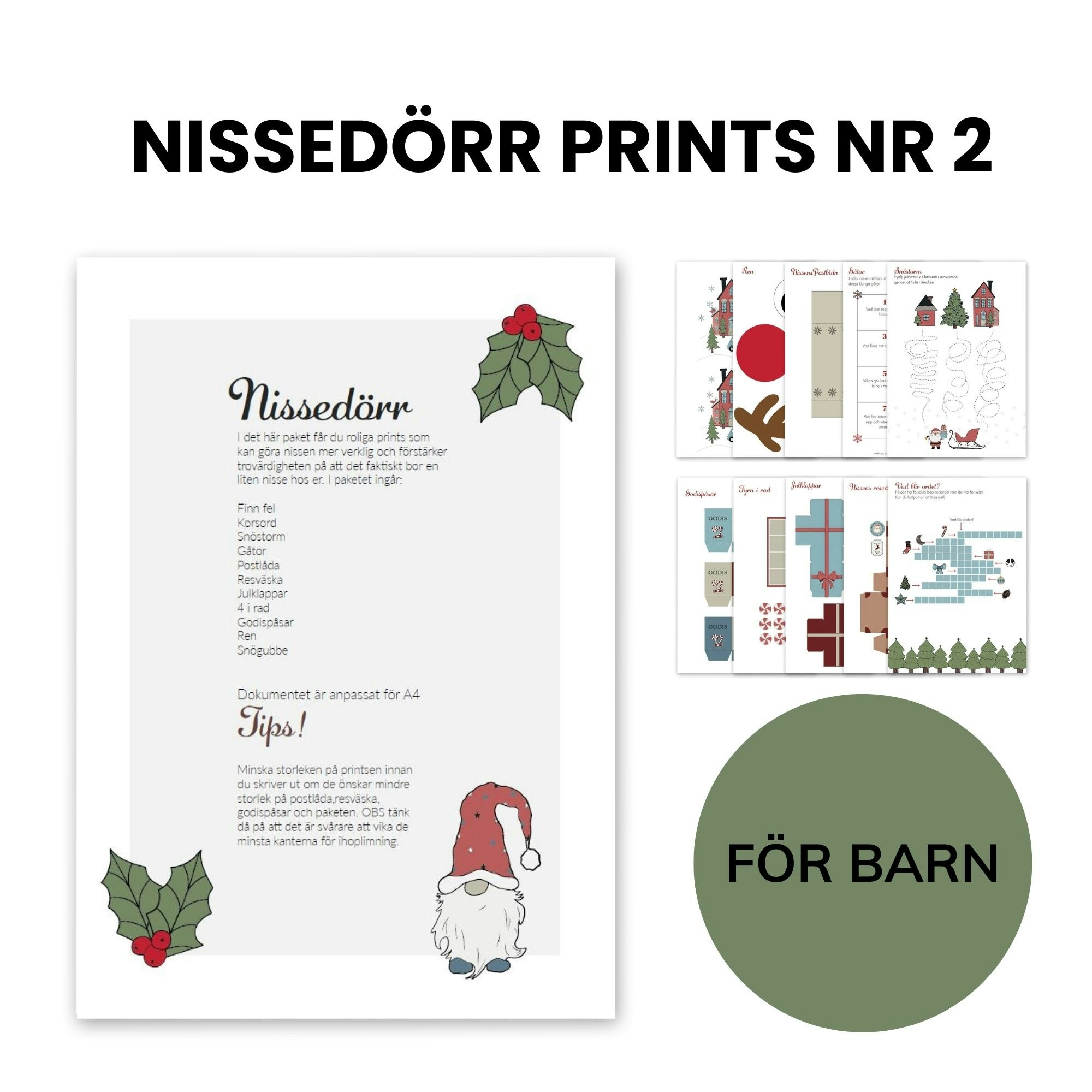 Nissedörr prints nr 2