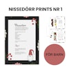 Nissedörr prints nr 1