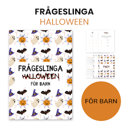 Frågeslinga till halloween för barn