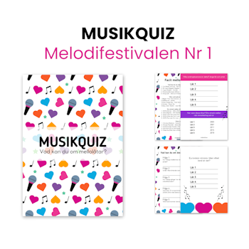 Musikquiz - Melodifestivalen Nr 1