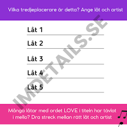 Musikquiz - Melodifestivalen Nr 2