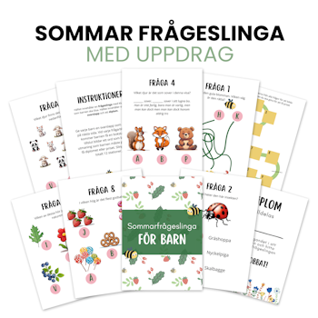 Sommar frågeslinga för barn
