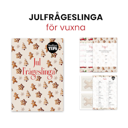 Frågeslinga till jul för vuxna