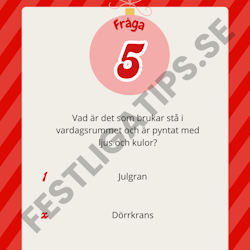 Frågeslinga till jul för barn