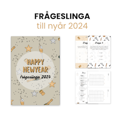 Nyårsfrågeslinga för vuxna