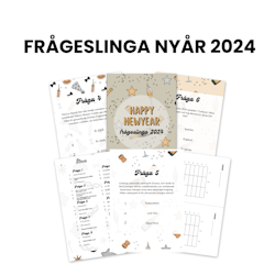 Nyårsfrågeslinga för vuxna