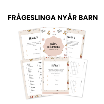 Nyårsfrågeslinga för barn