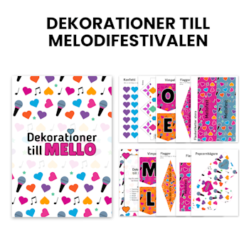 Dekorationer till melodifestivalen