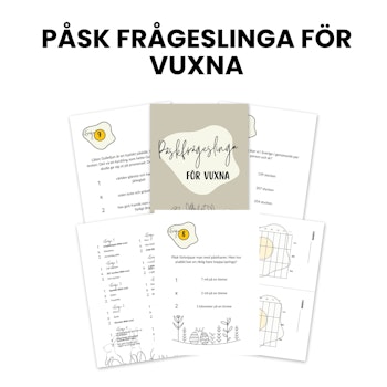Frågeslinga till påsk för vuxna