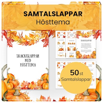 Snackislappar - med hösttema
