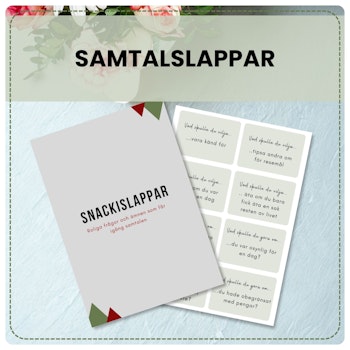 Snackislappar - få igång konversationer på festen