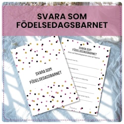 Svara som födelsedagsbarnet