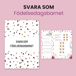Svara som födelsedagsbarnet
