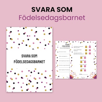 Svara som födelsedagsbarnet