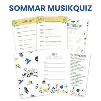 Musikquiz - Sommartema