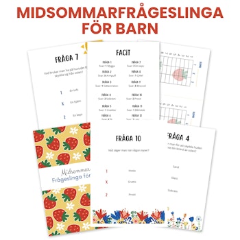 Midsommarfrågeslinga för barn