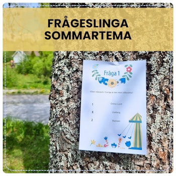 Sommarfrågeslinga för vuxna