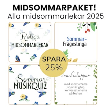 Alla midsommarlekar för vuxna 2025