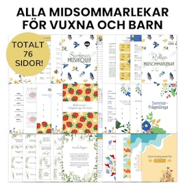 Alla midsommarlekar 2025 för både vuxna och barn