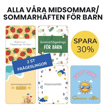 Alla midsommar/sommarhäften för barn
