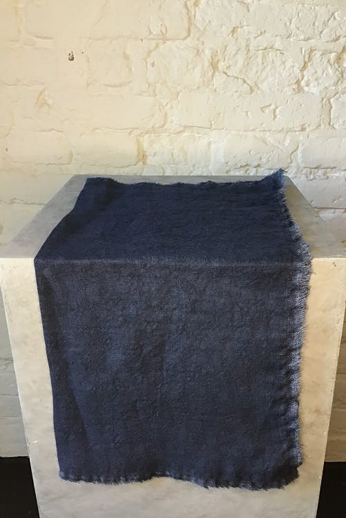Servett/bordstablett  100% linne 47 x 47 cm. Blå.