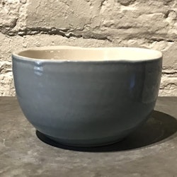 Handgjord skål 14 cm. Gråblå.