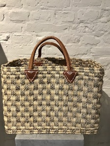 Stor stråväska/shoppingbag 45 cm.