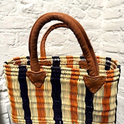 Stråväska/shoppingbag  37 cm. Färgmix.