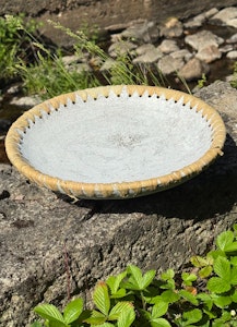 Skål 28 cm. Gråvit.