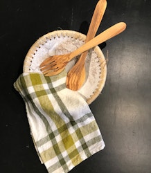 Salladsbestick i olivträ 33 cm.
