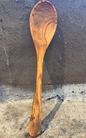 Slev/skopa i olivträ 35 cm.