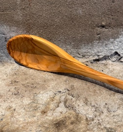 Slev/skopa i olivträ 35 cm.