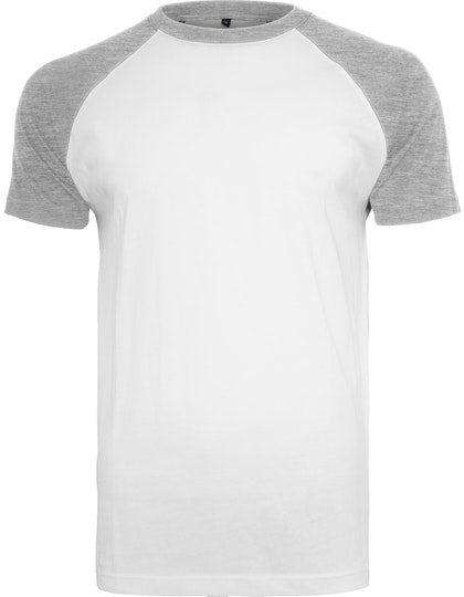 Raglan Contrast t-shirt Vit/Grå