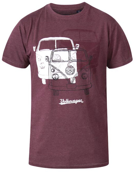 D555 Hughes VW Campervan Printed T-Shirt