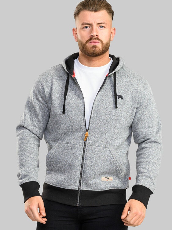 D555 Marland Hoodie Grå Twist