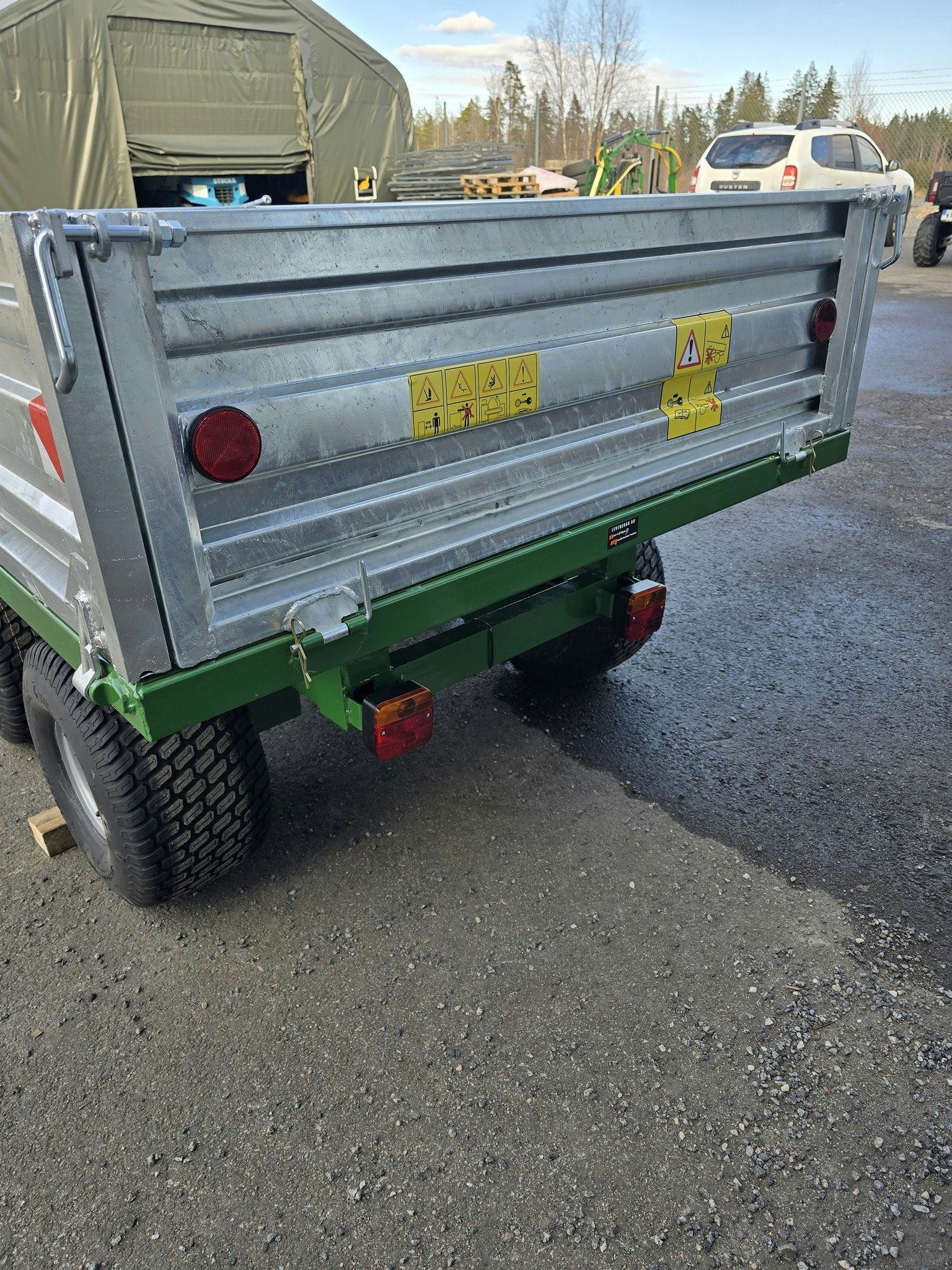 Tippvagn 2,5 ton, galvad