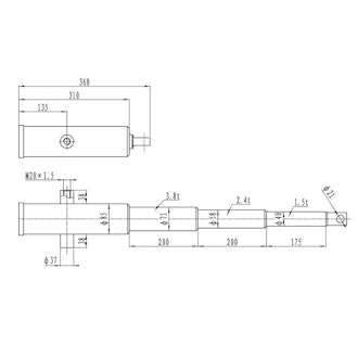 Hydraulsystem med tippcylinder 12V