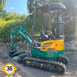 Lovol minigrävare 1,8 ton utan hytt, snabbfäste S30/180 med tilt