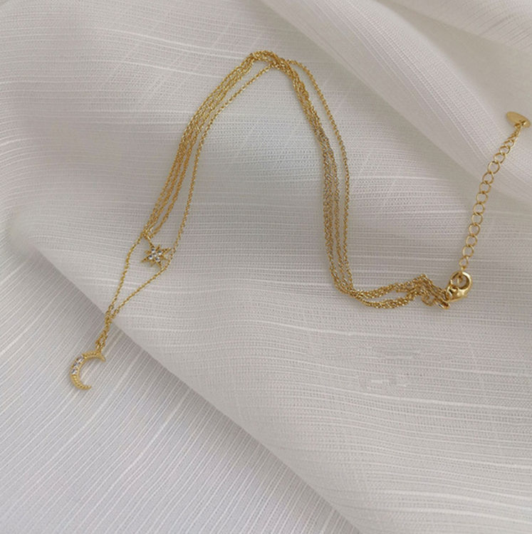 Tvåradigt halsband med hänge - Sohostore.se | Kök & Hem | Koreansk smycken  & accessoarer | Husdjur