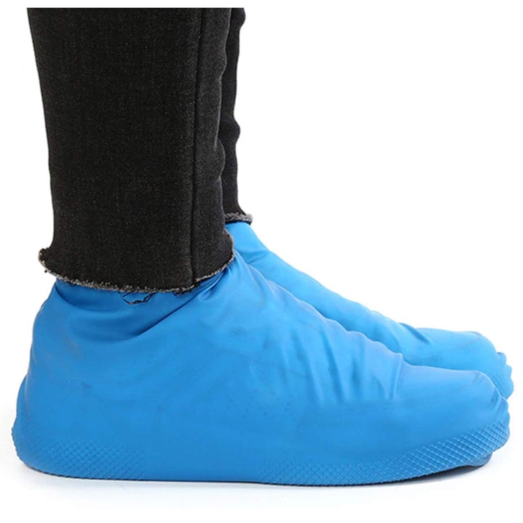 Overschoenen van rubber (blauw)