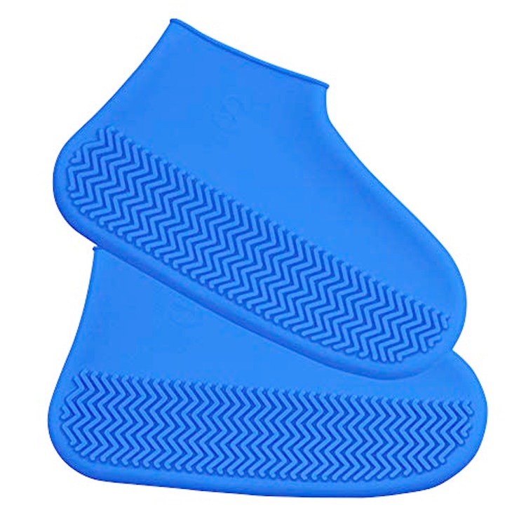 Overschoenen van rubber (blauw)