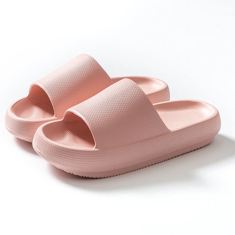 Zachte slippers (Roze)