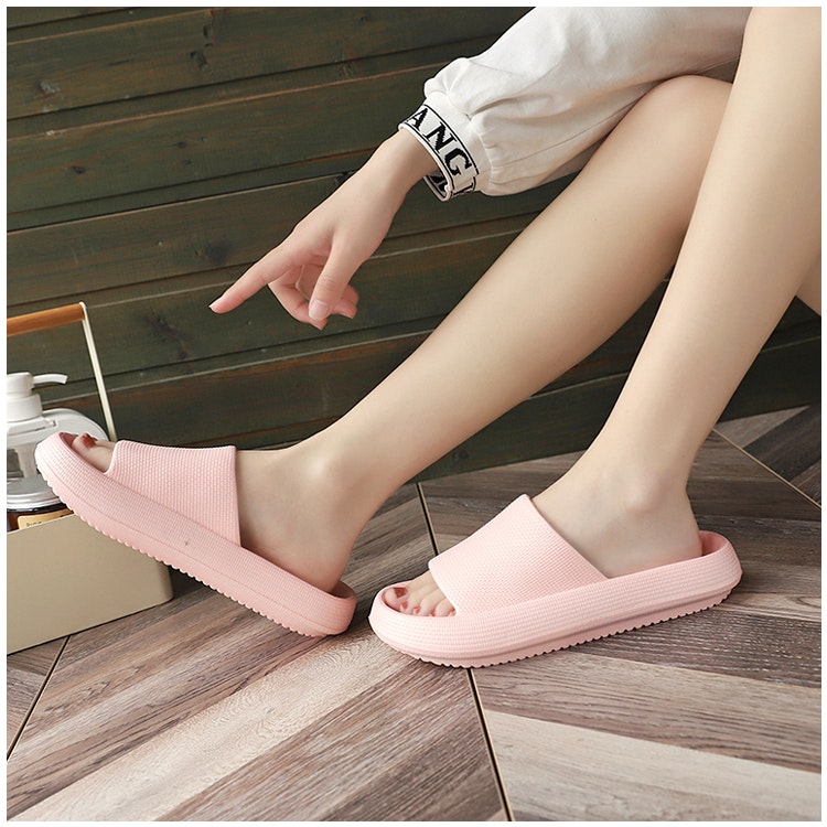 Zachte slippers (Roze)