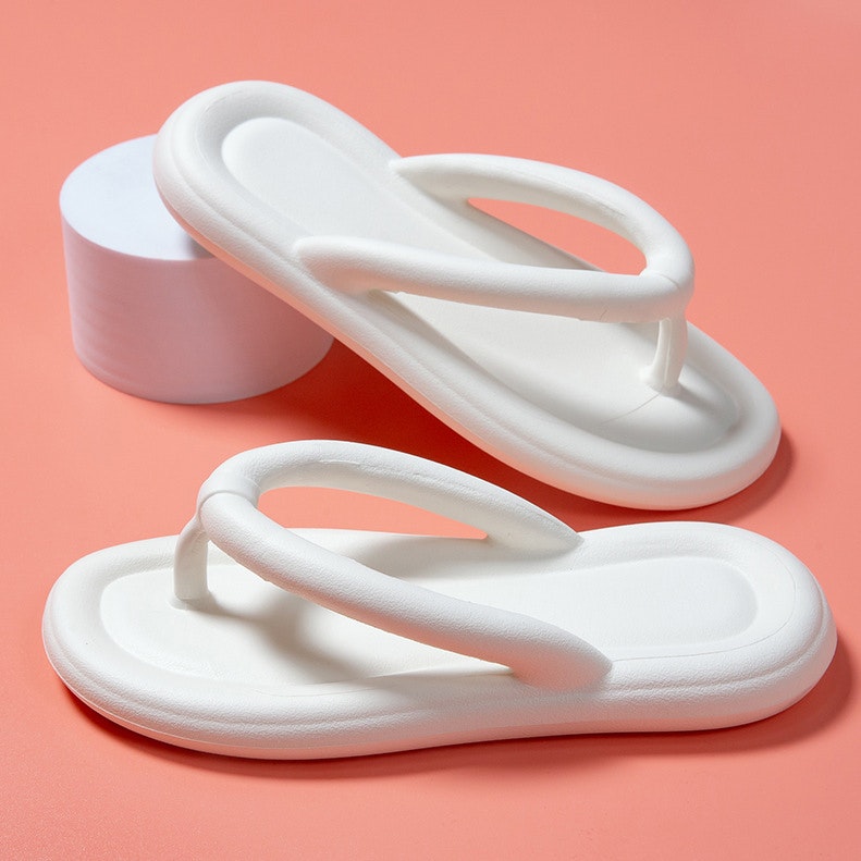 Zachte flipflops (wit)