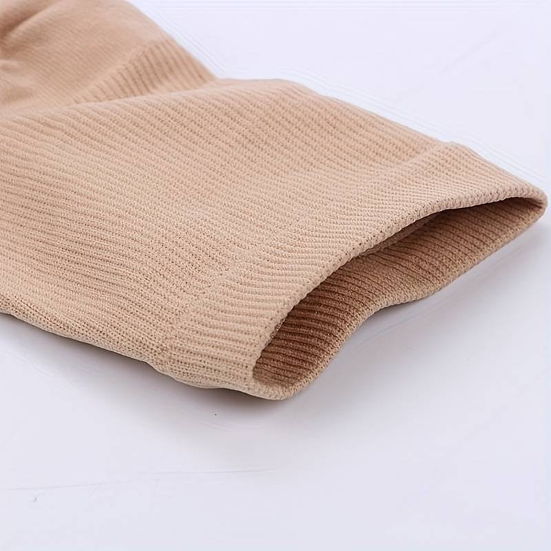 Stödstrumpor blixtlås (beige)