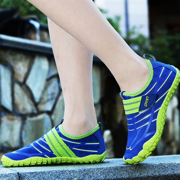Barefoot schoenen kinderen (Geel/Blauw)